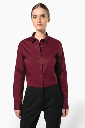 Damen Stretchbluse Langarm