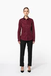 Damen Stretchbluse Langarm