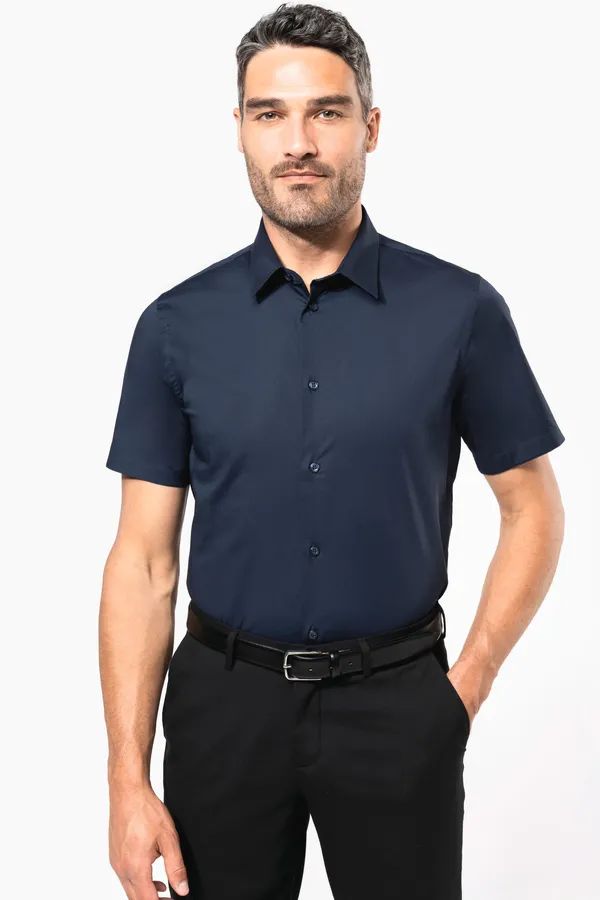 Herren Stretchhemd Kurzarm
