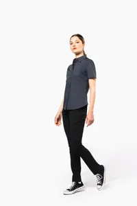 Damen Stretchbluse Kurzarm
