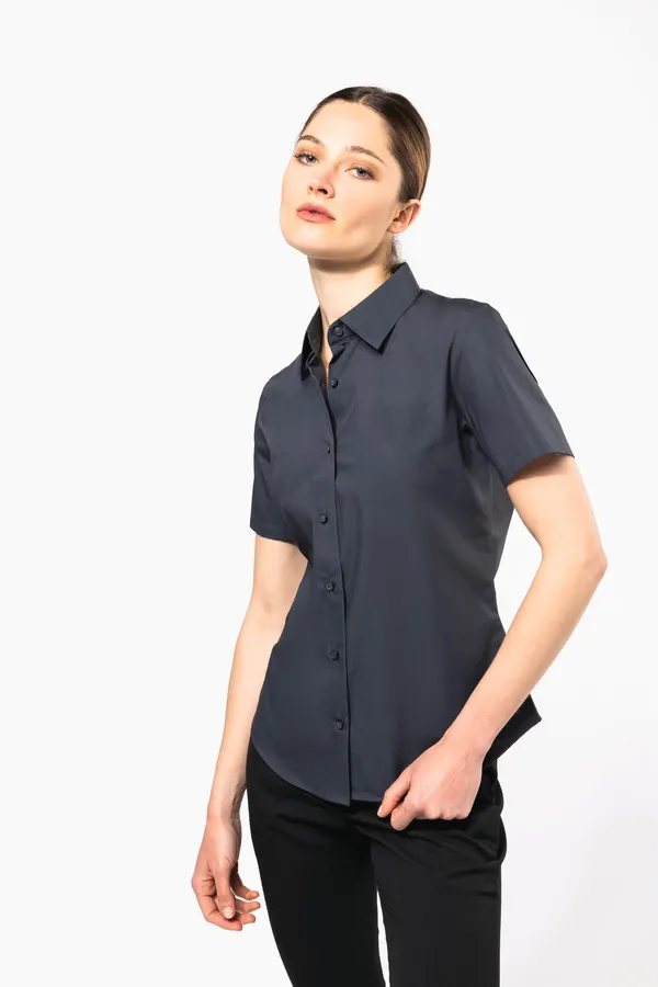 Damen Stretchbluse Kurzarm