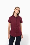 Damen Stretchbluse Kurzarm