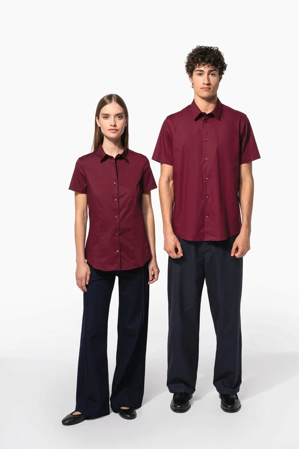 Damen Stretchbluse Kurzarm