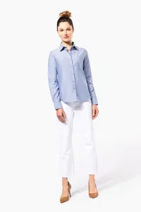 Damen Oxfordbluse Langarm