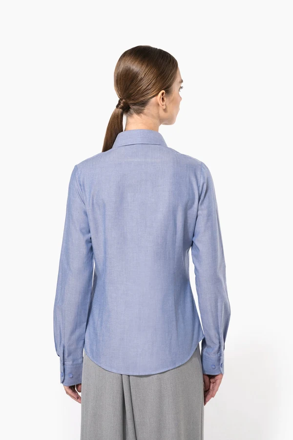 Damen Oxfordbluse Langarm