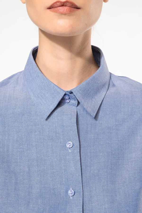 Damen Oxfordbluse Langarm