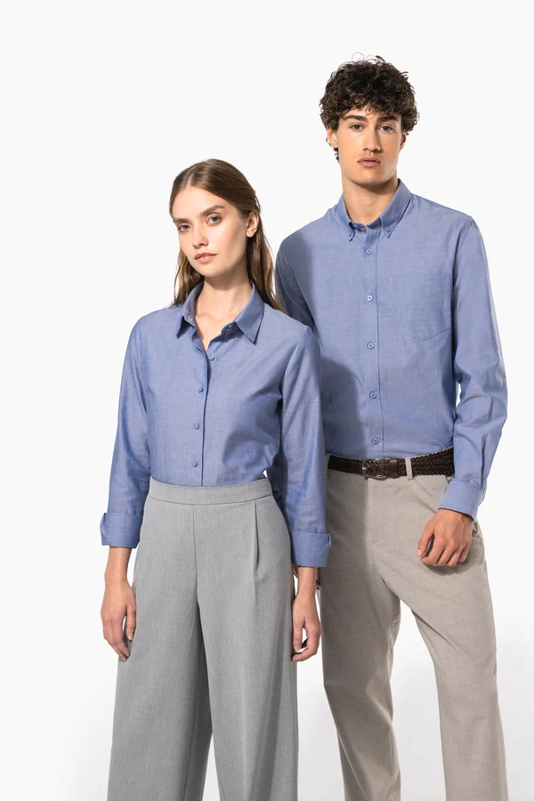 Damen Oxfordbluse Langarm