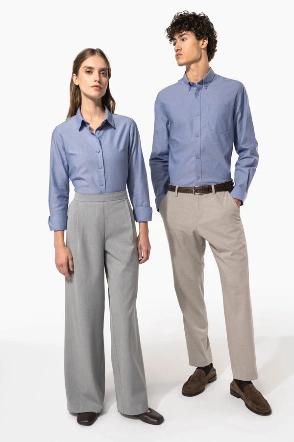 Damen Oxfordbluse Langarm