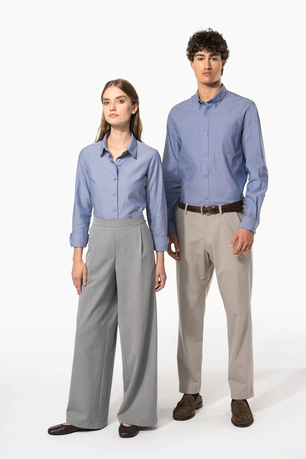 Damen Oxfordbluse Langarm