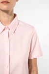 Damen Oxford Kurzarmbluse