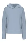 Damen Oversize Bio Kapuzen Sweater aquamarine