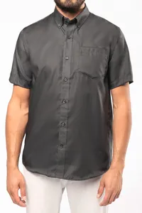 Herren Kurzarmhemd Bügelfrei Micro Twill
