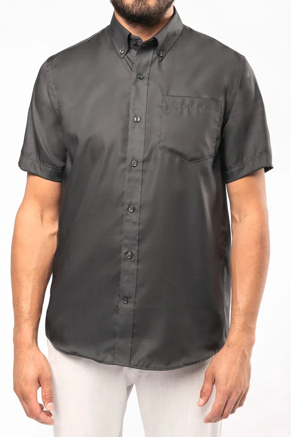 Herren Kurzarmhemd Bügelfrei Micro Twill