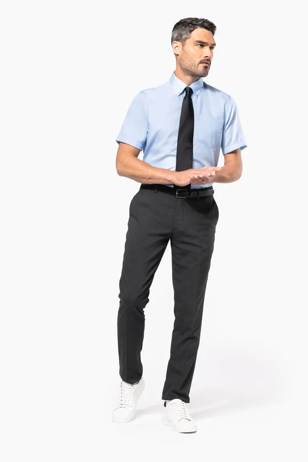 Herren Kurzarmhemd Bügelfrei Micro Twill
