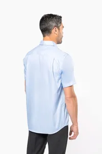 Herren Kurzarmhemd Bügelfrei Micro Twill