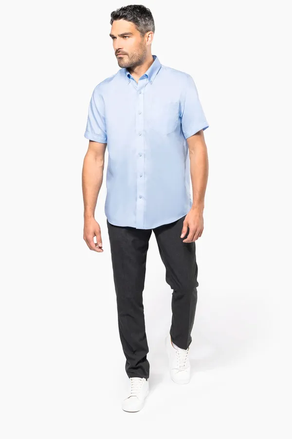 Herren Kurzarmhemd Bügelfrei Micro Twill