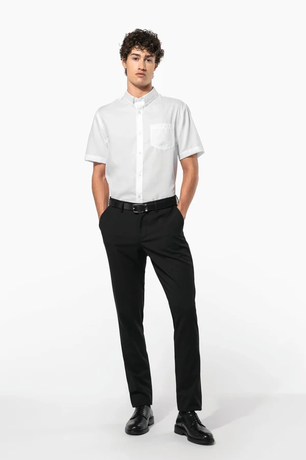 Herren Kurzarmhemd Bügelfrei Micro Twill