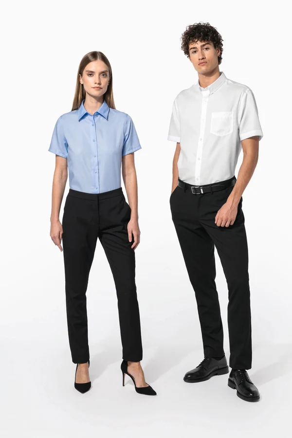 Herren Kurzarmhemd Bügelfrei Micro Twill