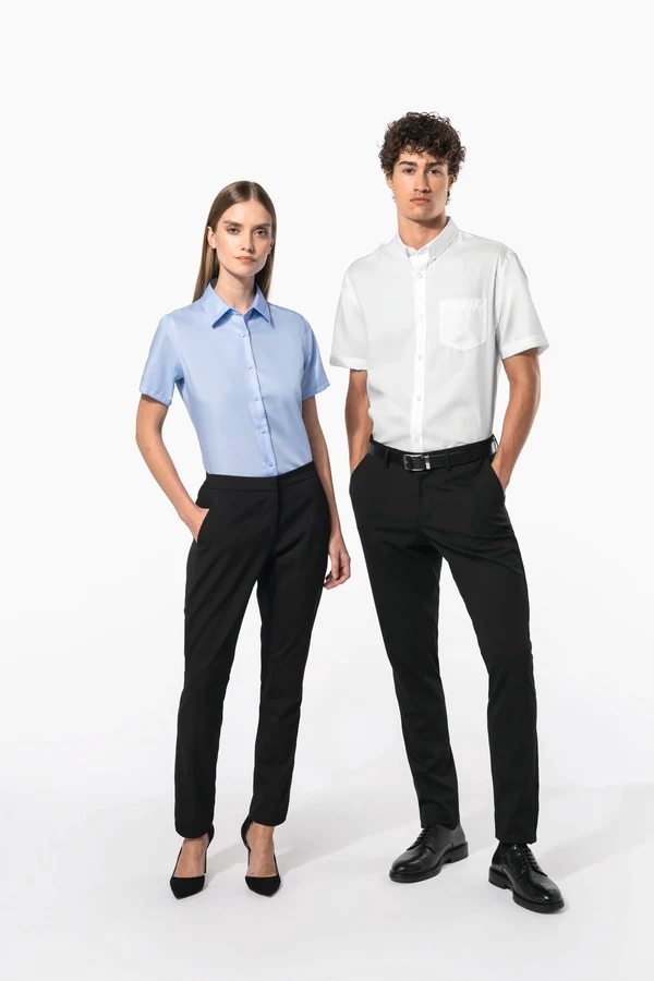 Herren Kurzarmhemd Bügelfrei Micro Twill