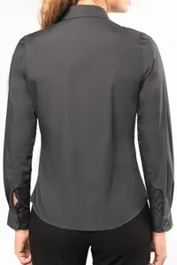 Damen Popelinebluse Langarm