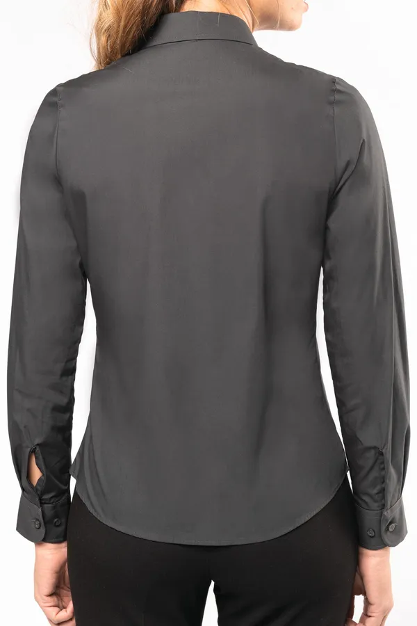 Damen Popelinebluse Langarm