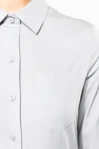 Damen Popelinebluse Langarm