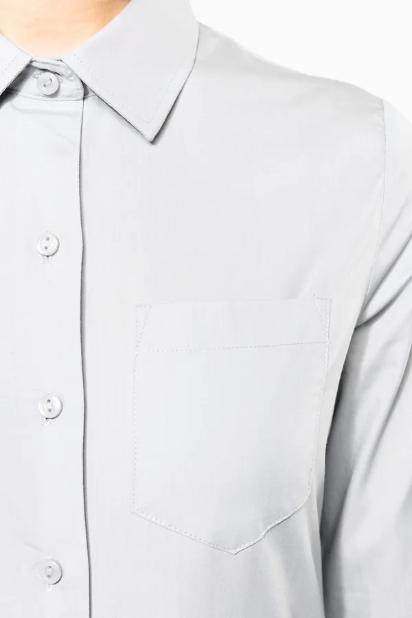Damen Popelinebluse Langarm