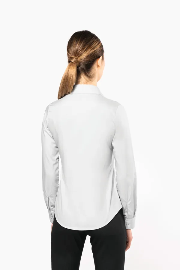 Damen Popelinebluse Langarm