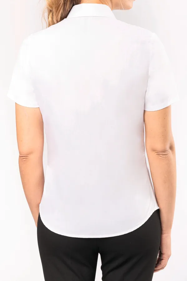 Damen Popelinebluse Kurzarm