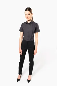 Damen Popelinebluse Kurzarm