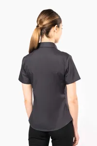 Damen Popelinebluse Kurzarm