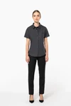 Damen Popelinebluse Kurzarm