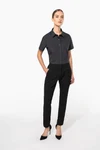 Damen Popelinebluse Kurzarm
