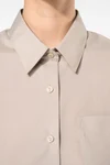 Popeline-Kurzarmhemd Baumwollpolyester pflegeleicht für Damen