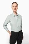 Popeline-Hemd Baumwollpolyester pflegeleicht für Damen