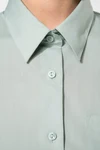 Popeline-Hemd Baumwollpolyester pflegeleicht für Damen