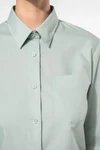 Popeline-Hemd Baumwollpolyester pflegeleicht für Damen