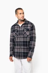 Karo-Hemdjacke mit Sherpa-Futter