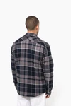 Karo-Hemdjacke mit Sherpa-Futter