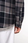 Karo-Hemdjacke mit Sherpa-Futter