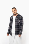 Karo-Hemdjacke mit Sherpa-Futter