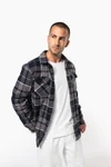 Karo-Hemdjacke mit Sherpa-Futter