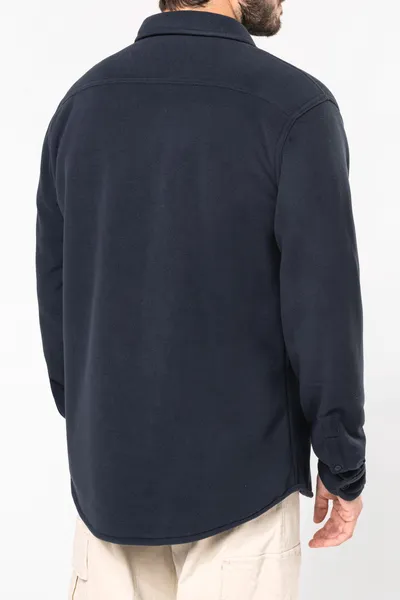 Fleece-Hemdjacke mit Sherpa-Futter