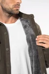 Fleece-Hemdjacke mit Sherpa-Futter