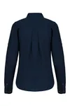 Leinen Bluse langarm Navy
