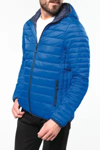 Leichte Herren-Steppjacke mit Kapuze