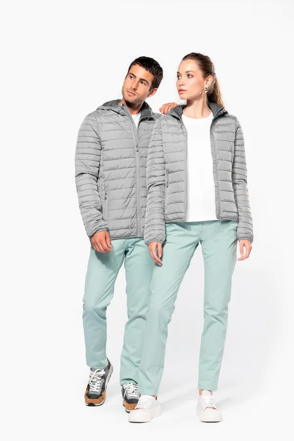 Leichte Herren-Steppjacke mit Kapuze