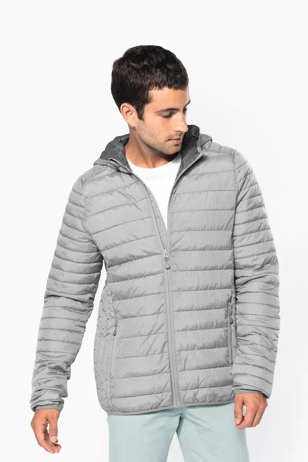 Leichte Herren-Steppjacke mit Kapuze