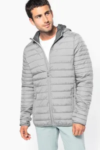 Leichte Herren-Steppjacke mit Kapuze