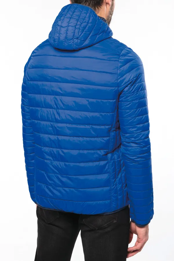 Leichte Herren-Steppjacke mit Kapuze